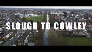 Slough to Cowley | Slough Arm | Grand Union Canal | Walk | 4K