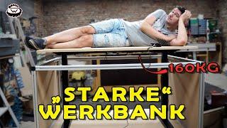 SO EINFACH baust du eine WERKBANK |  Höhenverstellbar