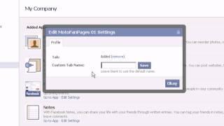 MotoFanPages - Changing Tab Name