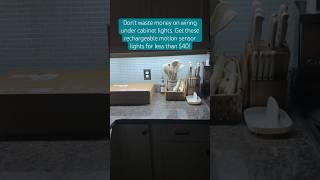 Easy to install under cabinet lighting with charging station for less than $40 #amazon #kitchen
