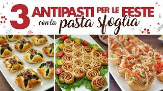 3 CHRISTMAS PUFF PASTRY STARTERS - Homemade by Benedetta