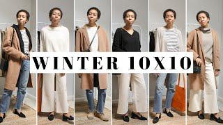 WINTER 10x10 CAPSULE WARDROBE | 10 Items, 10 Minimal Winter Outfits | Jessica Harumi