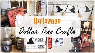 DOLLAR TREE HALLOWEEN DIY | 3 HALLOWEEN CRAFTS