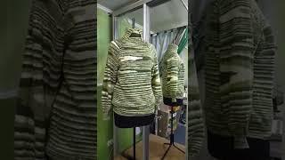 Вязанный свитер оверсайз с высоким воротником