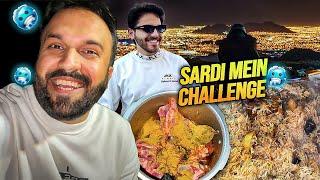 Spending Cold  Night on Jabal Uhud Challenge Nasser ki Cooking