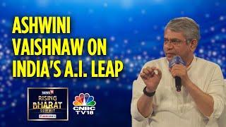 On Track For India's AI Model: Union IT Minister Ashwini Vaishnaw | Rising Bharat Summit | CNBC TV18