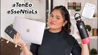 what's in my college bag: aTeNEo EssENtiaLs 2020