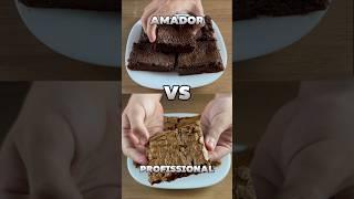 AMADOR VS PROFISSIONAL- BROWNIE  #brownie #receitafacil #receitas #sobremesa