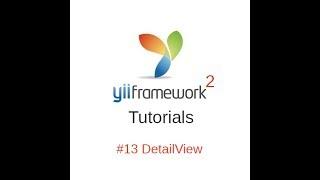 Yii2 Tutorials #13 - DetailView