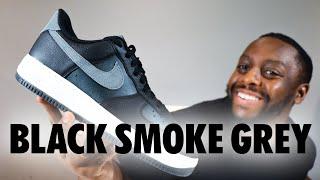 Nike Air Force 1 LV8 Black Smoke Grey On Foot Sneaker Review QuickSchopes 723 Schopes FJ4170 004