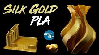 SILK GOLD PLA Filament / by AzureFilm