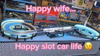 Slot cars and Honey do's #slotcarracing #slotcars #slotcartrack #diy #remodel