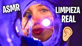 ASMR LIMPIEZA REAL DE OÍDOS MUY INTENSA Y PROFUNDA  (ROLEPLAY EN ESPAÑOL)