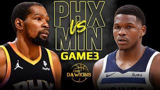 Minnesota Timberwolves vs Phoenix Suns Game 3 Full Highlights 2024 WCR1 FreeDawkins