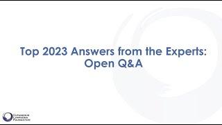 Top 2023 Answers from the Experts: Disease Progression & Prognosis