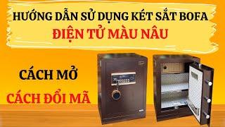 Hướng Dẫn Cách mở, cách đổi mã két sắt bofa điện tử D145, D153, D163 #Shorts