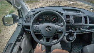 VW Transporter T6 2.0 TSI | 4K POV Test Drive #305 Joe Black