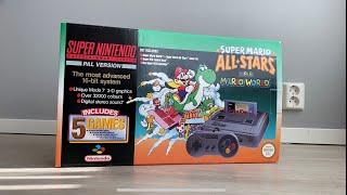 Super Nintendo All Stars/Super Mario World Console Unboxing ASMR (SCN,PAL)