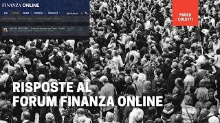Risposte alle domande sul forum Finanza Online
