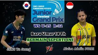 Alvira Adelia PUTRI (INA) vs JANG Yu Jeong (KOR) | WS U-15 R-32 Junior International Grand Prix 2024