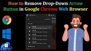 Google Chrome Flags: Remove Search Tabs Arrow Button from Left Corner or Disable Search Icon (Hindi)