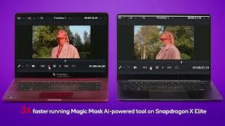 Snapdragon demo: AI accelerated video editing