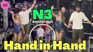 Travis Kelce & Taylor Swift LEAVE Johan Cruijff Arena HAND in HAND after Final night of Eras Tour