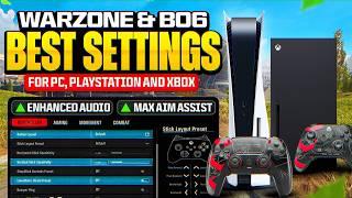 #1 BEST SETTINGS for WARZONE VERDANSK & BO6! (Best PS4 / PS5 / XBOX / PC Controller Settings)