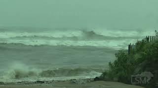 08-22-2021 Montauk, NY - Tropical Storm Henri - Wind and Waves Increase with Henri Nearby