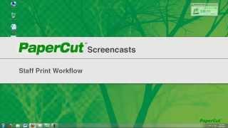 PaperCut MF - End User View - Staff Printing Experience in Education