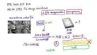 DSE 2022 ICT MC20 - File storage calculations