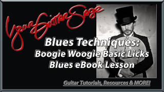 Blues Guitar Technique Boogie Woogie Licks - Beginner Lesson