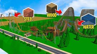 Building In Theme Park Tycoon 2 But Each Ride is a MATERIAL