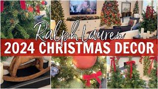 2024 CHRISTMAS DECORATE WITH ME | Living Room | RALPH LAUREN INSPIRED Bows and Plaid