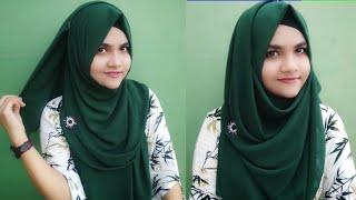 2 easy Georgette hijab style || জর্জেট হিজাব পড়ার সহজ উপায় || Hijabi Star ️