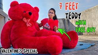 7 feet Teddy Bear Unboxing | Valentine Giant Teddy Bear Unboxing, Best Birthday Gift For Her