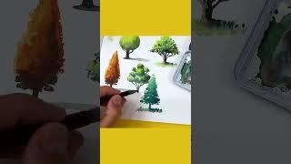 Comment peindre les arbres à l'aquarelle ?