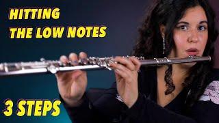 How to achieve low notes on the flute...