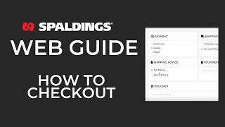 Spaldings Web Guide: How to Checkout