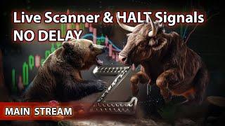 Live Scanner and Day Trade Ideas, NO DELAY. Morning Gappers Momentum and Halt Scanner 07/15/2024