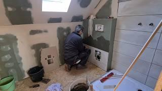 Ready for the FIRST SHOWER? Tiling the bathroom | ABANDONED House #31