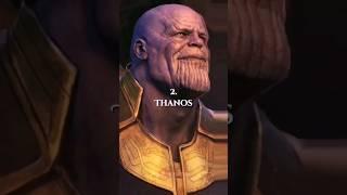 Top 10 Greatest Villains  #shorts #thanos