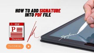 How to add signature in pdf file | Tutorial to add signature into PDF file using adobe pdf reader