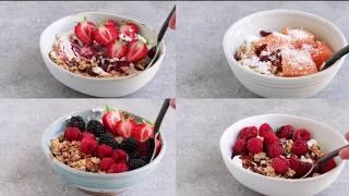 Granola & Yogurt Bowls (4 Ways)