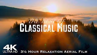 [4K] 30 Best of Classical Music 2024  DOLOMITES Drone Mozart Beethoven Grieg Chopin Tchaikovsky
