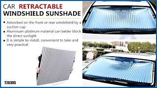 T26305 TIROFLX Car Retractable Windshield Sunshade