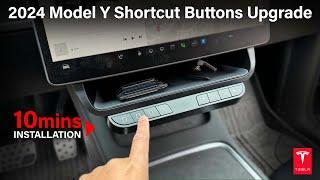 2024 Tesla Model Y/3 Physical Shortcut Buttons with Built-in Storage Upgrade! #tesla