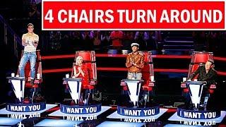 The Voice USA Best ALL 4 CHAIRS TURN AROUND (Blind Auditions) Best of The Voice