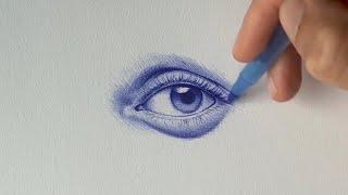 Drawing an eye with a PEN