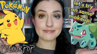 Let's try on the new COLOURPOP + POKEMON makeup & my resident expert weighs in!